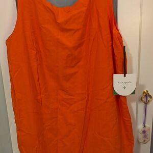 Kate Spade Orange Sleeveless Dress